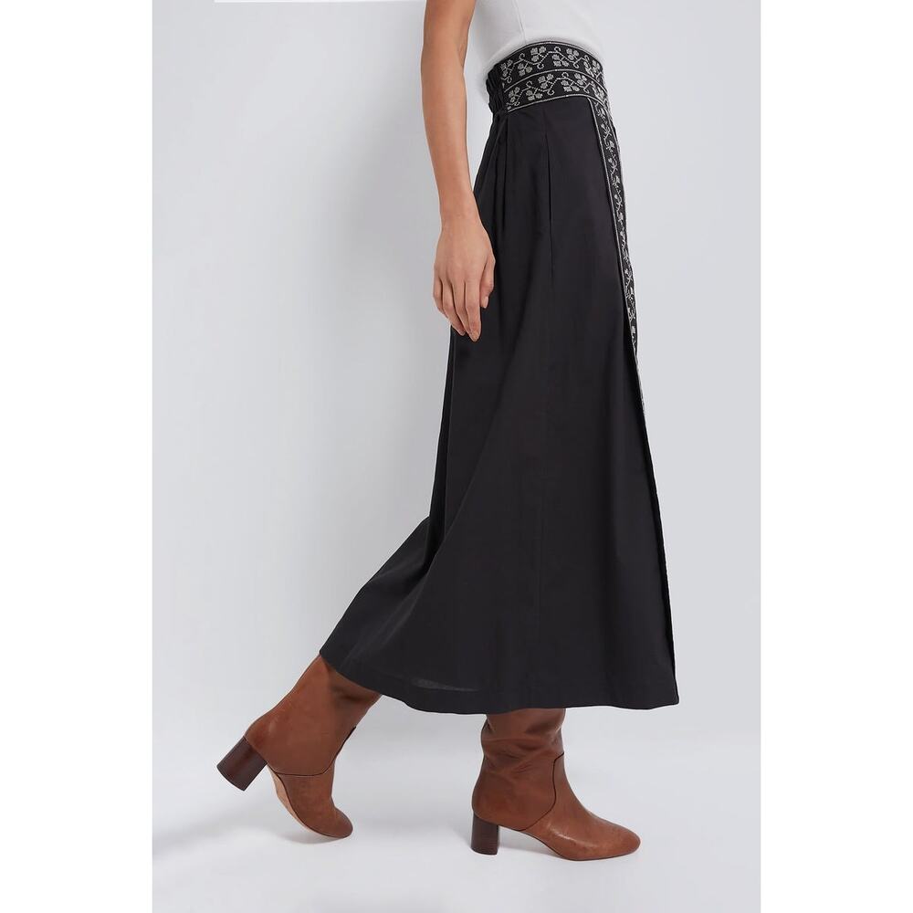 TUCKERNUCK Embroidered Bouquet Jansen Skirt Size M NWT Retail $188 Tuckernuck - Picture 5 of 8